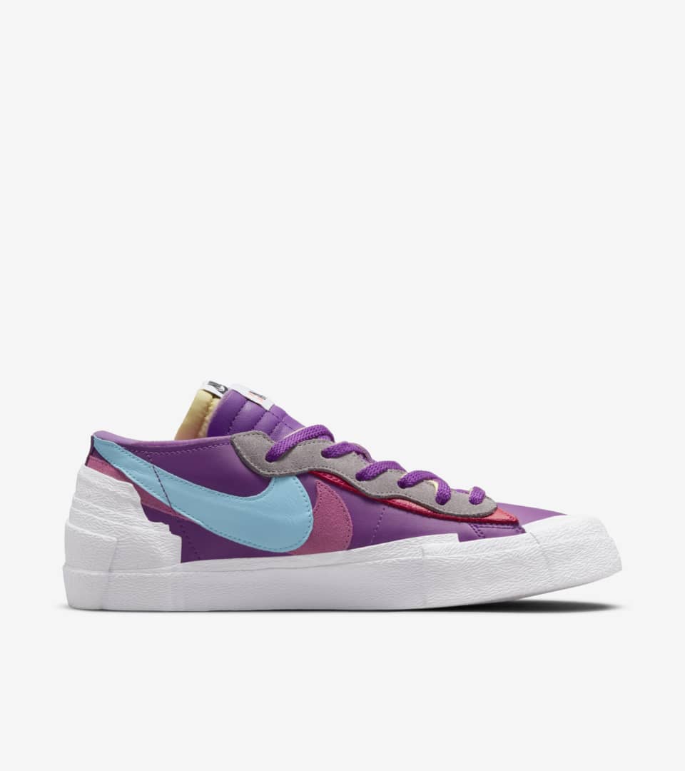 nike x sacai x kaws blazer low purple dusk